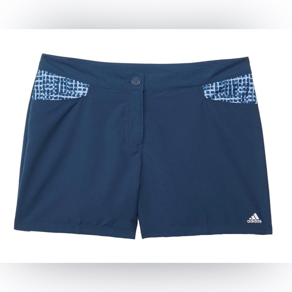 Adidas Girl’s Golf Printed Shots Activewear Shorts Quick Dry Size Medium NWT - Picture 1 of 3